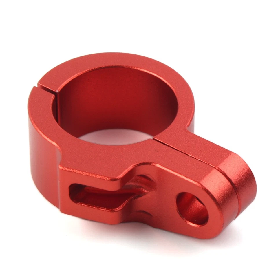 Soporte de línea de abrazadera de manguera de freno delantero para HONDA CR80R CR85R CR125R rojo Foto 4 de 4