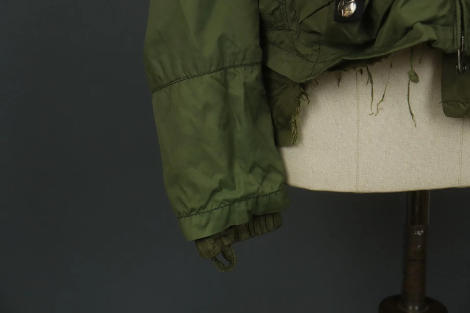 Chaqueta básica Jet Set verde informal manga larga bolsillos cremallera completa con capucha talla 1 Foto 4 de 4