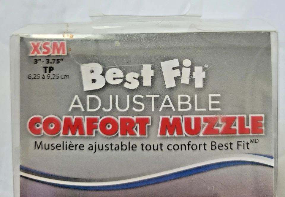 "Hocico para perro Coastal Best Fit Mesh XSM ajustable y transpirable negro 3"" - 3 1/2""" Foto 4 de 4