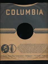 78 RPM Company logo sleeves- POST-WAR-COLUMBIA -leaflet design