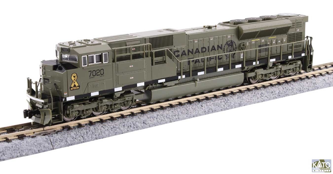 N Scale Kato Diesel Locomotive SD70ACu Canadian Pacific -- 176-8541 Neu