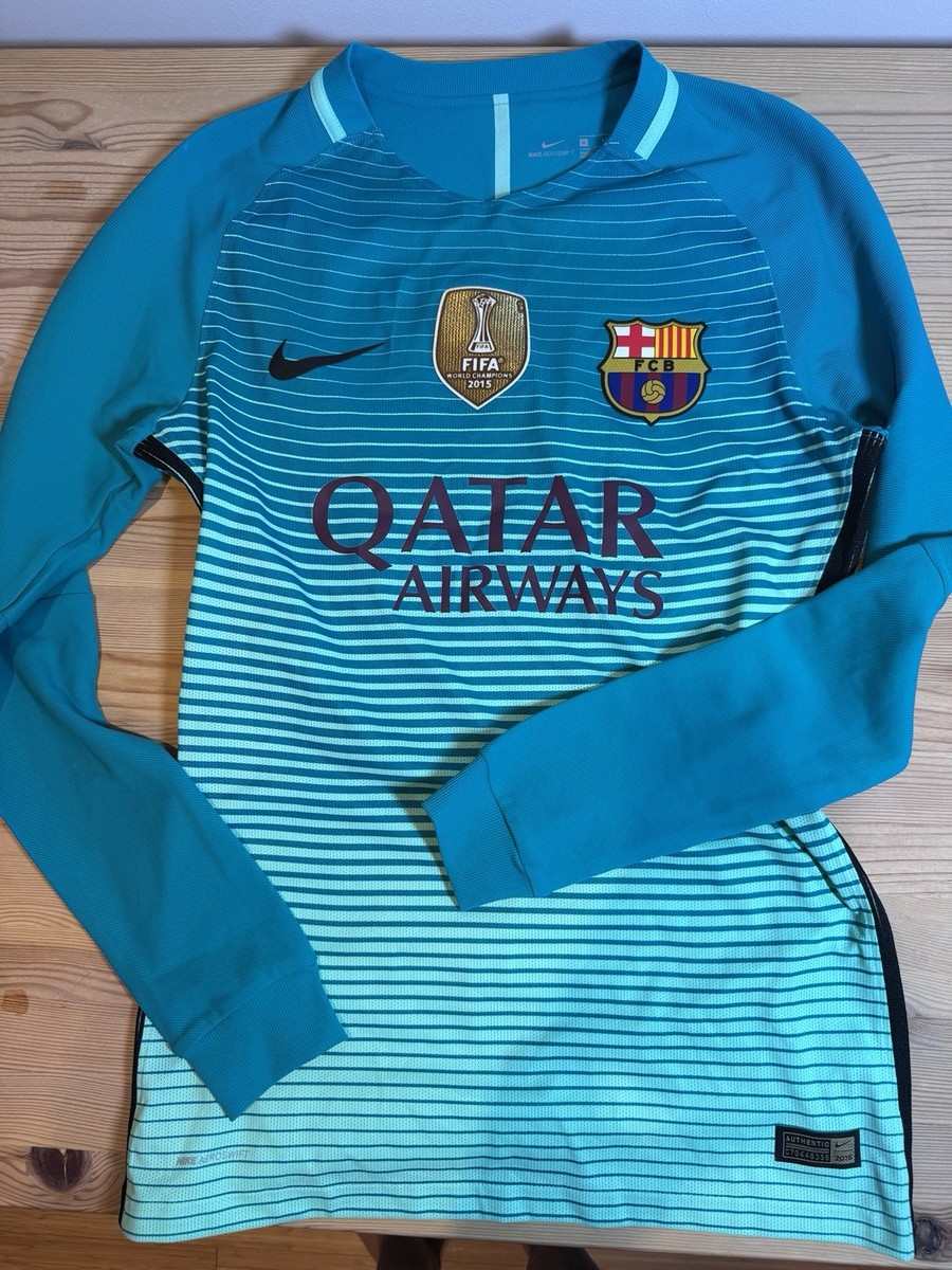 Nike FC Barcelona 2016-17 Long Sleeve - Player Issue - #10 Messi