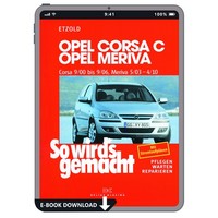 Opel Corsa C Combo 2000-2006 So Wird's Gemacht Reparaturanleitung E-Book PDF