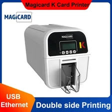 Magicard K Dual Sided ID Card Printer 600X300DPI USB Ethernet Port with PSU