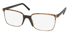 NEW ANDY WOLF ROBINSON GLASSES B SQUARE MENS BROWN 56-18-140 METAL & PLASTIC