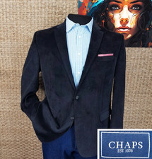 RALPH LAUREN Chaps Mens Size 48L CORDUROY Sport Coat Extra-Fine-Wale Solid Brown