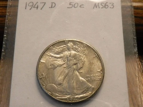 1947 D Walking Liberty Half Dollar (50C) ~ MS++ ~ Brilliant Uncirculated