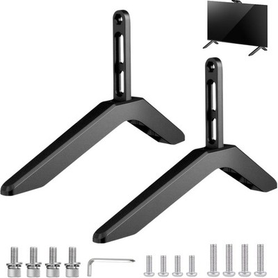Universal TV Base, TV Base Feet Replacement Bracket TV Stand with Non-Slip Pa...