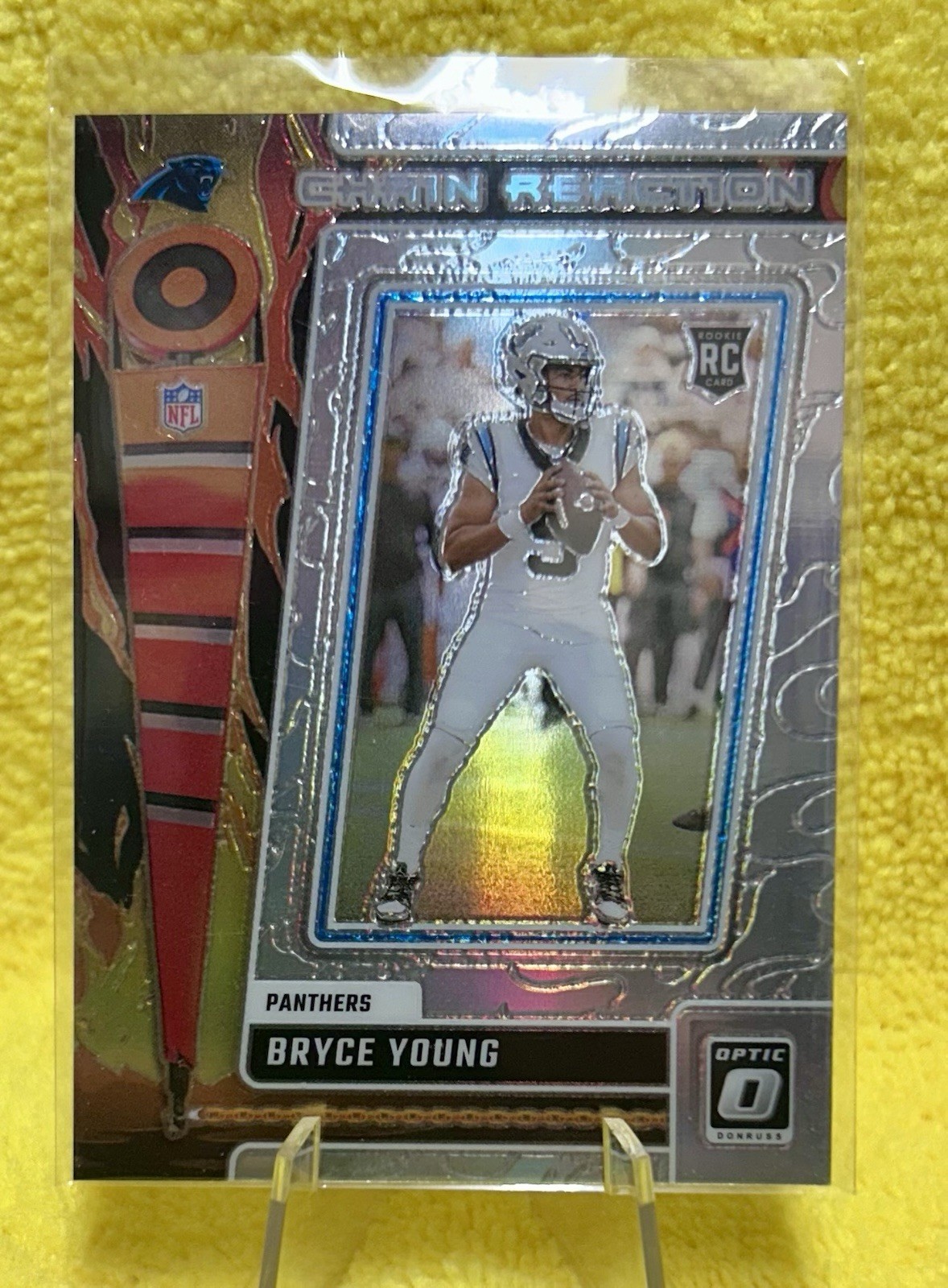 2023 Panini Donruss Optic Bryce Young Chain Reaction Silver Prizm No. CR-BY
