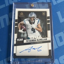 2025 Panini Luminance Year One Signatures Blue Ink Tetairoa McMillan Panthers RC