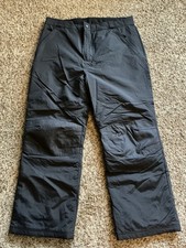 Mens Lands End Snow/Ski Pants Large 36/38 Black EUC