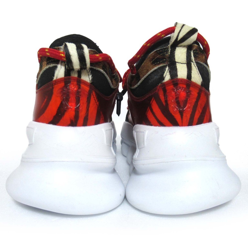 VERSACE Chain Reaction Leopard Pattern Sneaker EU… - image 3