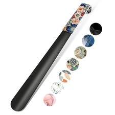 16.5 Inch Long Handle Shoe Horn for Seniors Men Women Kids, Metal Shoe Horns ...