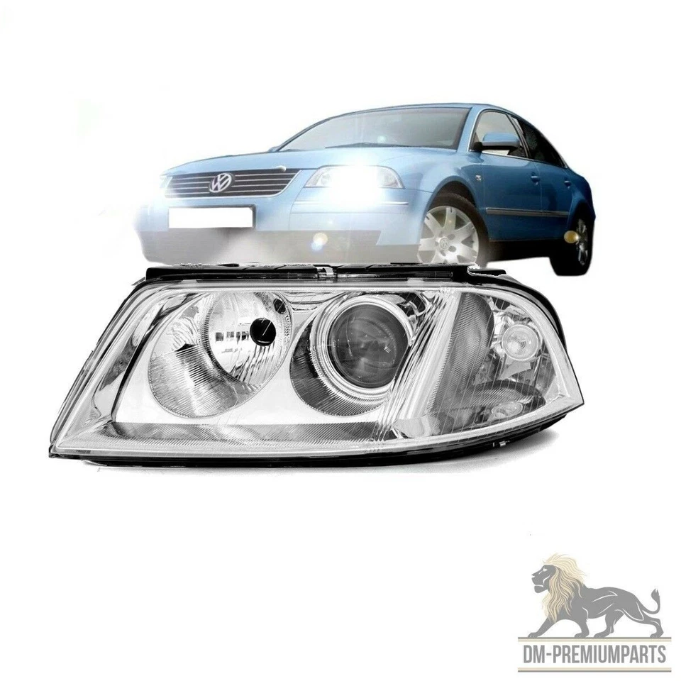 für VW Passat 3BG B5 00-05 Halogen Scheinwerfer Links H7/H7 Klarglas + GARANTIE