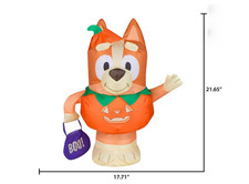 Halloween Inflatable Bluey Character Decoration, 2ft Tall, Indoor Tabletop BINGO