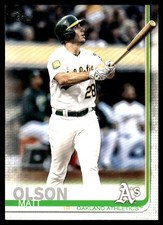 Matt Olson 2019 Topps #289 Oakland Athletics FREE SHIPPING AutographDen