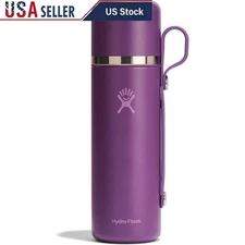 Insulated Water Bottle W/ Cup Leakproof Travel Flask Hot Cold 30 Hours New