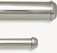 Restoration Hardware Bayonne Solid Brass Extension Rod S 48 -88" polished nickel