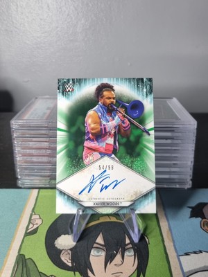 2021 Topps WWE Autograph Green #A-XW Xavier Woods AUTO /99