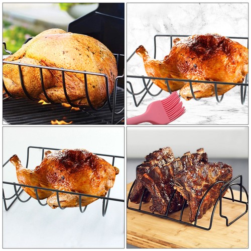 2 Pcs Grillgrill Lamm Chop Rack Baby Strapazierfähiges Grillregal BBQ - Bild 7 von 12