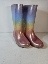 Cat & Jack rainbow rain boot Size 3