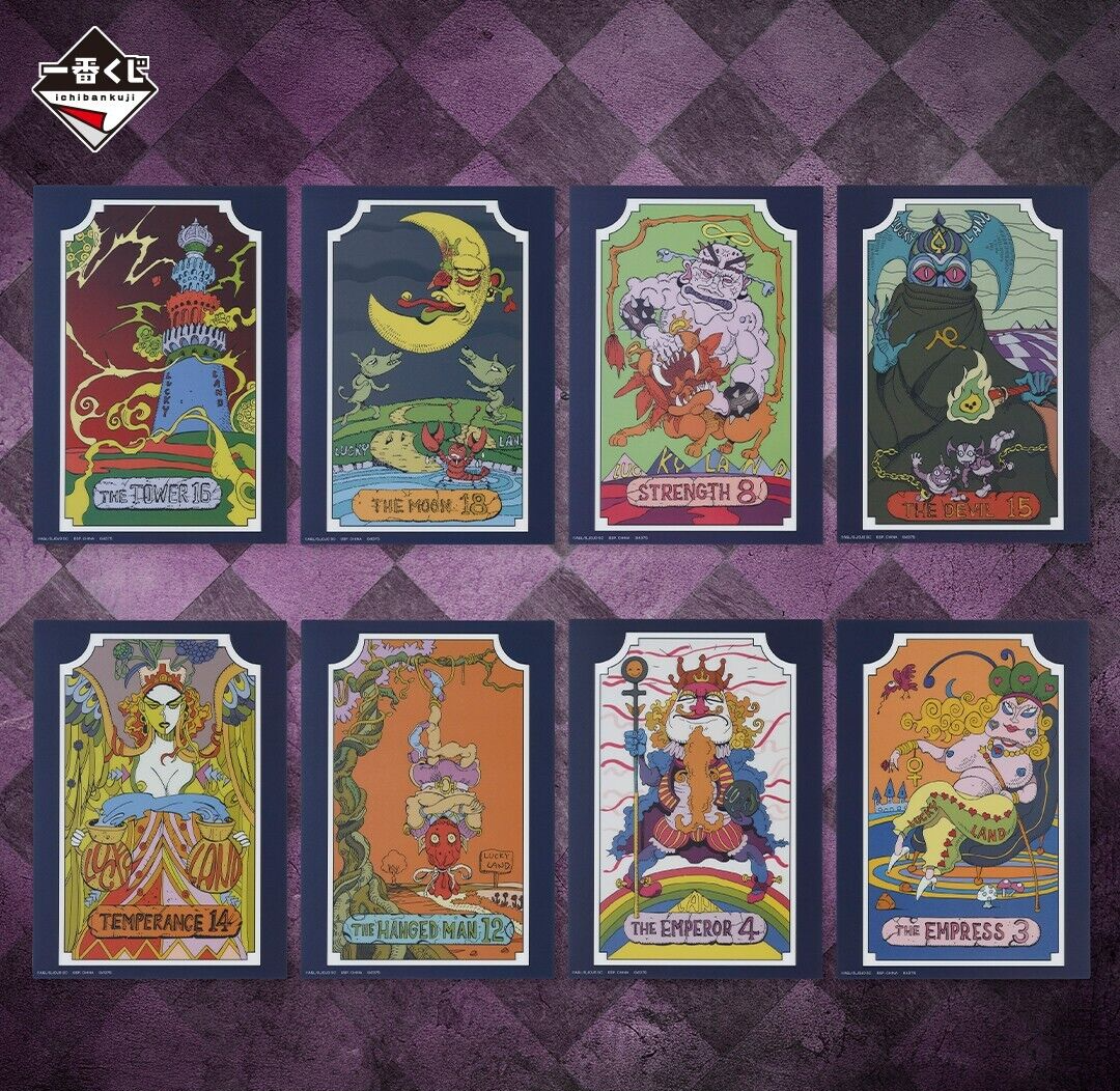 RARE JoJo's Bizarre Adventure STARDUST CRUSADERS Kuji Tarots Sheet