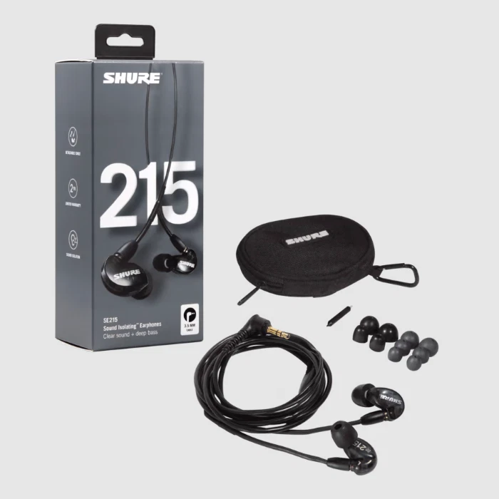 Shure SE215 PRO Wired Earbuds - Professional Sound Isolating