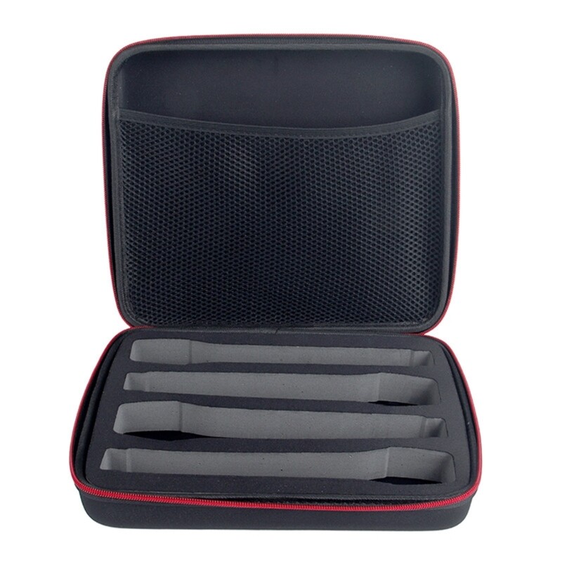 Portable Handheld Microphone Box for Four Mics EVA Protective Case Storage Bag