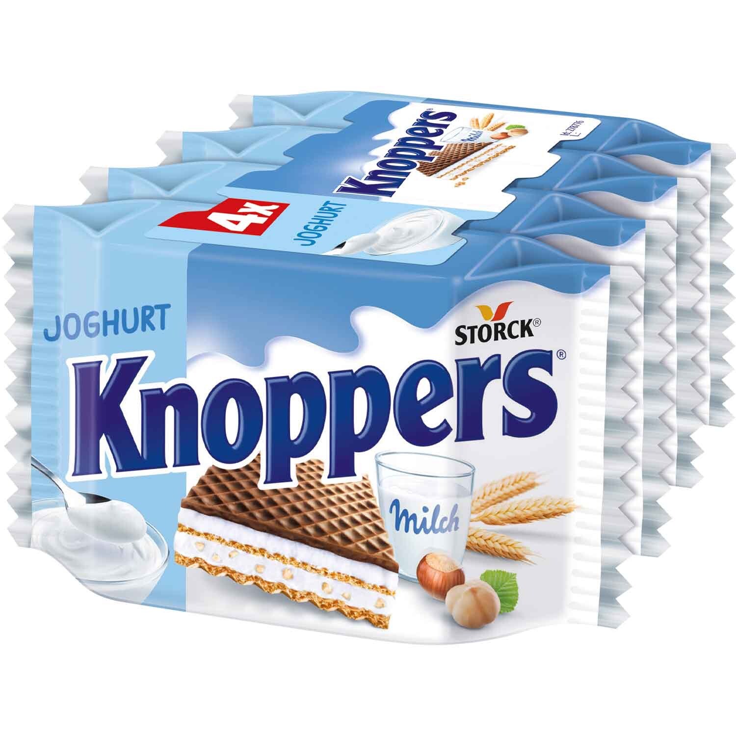ЙОГУРТОВЫЙ батончик Storck KNOPPERS, 4 шт. Сделано в Германии, БЕСПЛАТНАЯ ДОСТАВКА