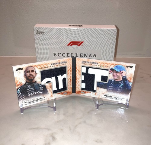 Lewis Hamilton / George Russell  [Red] 2024 Topps Eccellenza Formula 1 card
