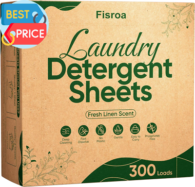 #ad #ad Travel Laundry Detergent Sheets 300 Loads Eco Friendly Washing Detergent Sheets $14.47