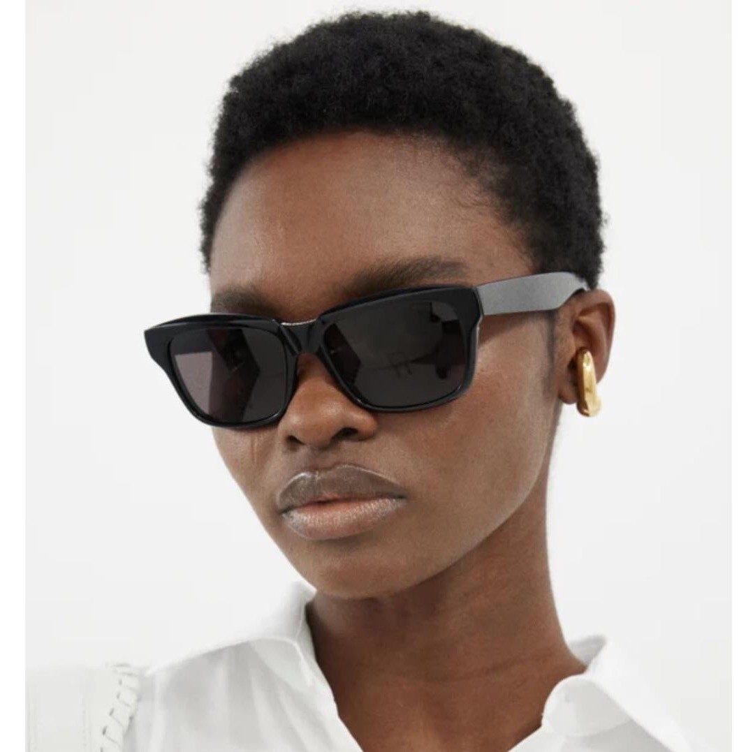 NEW BALENCIAGA unisex bb0346s rectangular non-polarized sunglasses in black-grey Balenciaga® BB0346S Square Sunglasses - EuroOptica main image 4