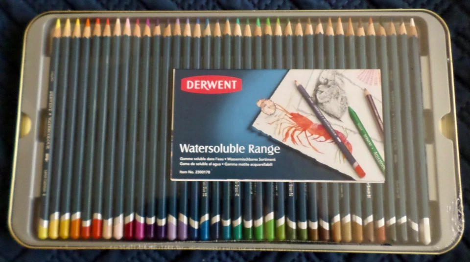 Derwent Watercolor Pencils 36 Water Colors Tin Case 32885 NEW Artist Watercolour - Image 3 of 4