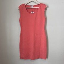 Nine West Fitted Sleeveless Dress Pink/coral Size S**NWT**