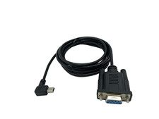 Mini USB to RS232 Serial Adapter, Dafensoy Right Turn Mini USB 5 Pin Male to DB9