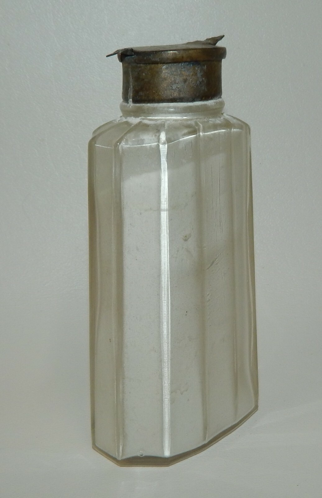 Vtg Houbigant Bois Dormant Perfumed Talc Powder Deco Glass Dresser Jar