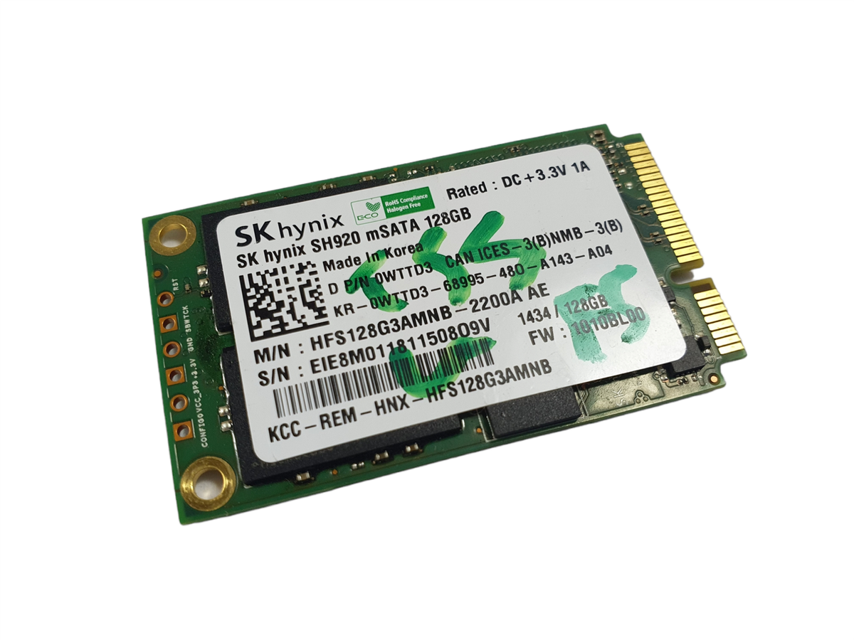 Dell WTTD3 HFS128G3AMNB-2200A AE SH920 128GB mSATA SSD