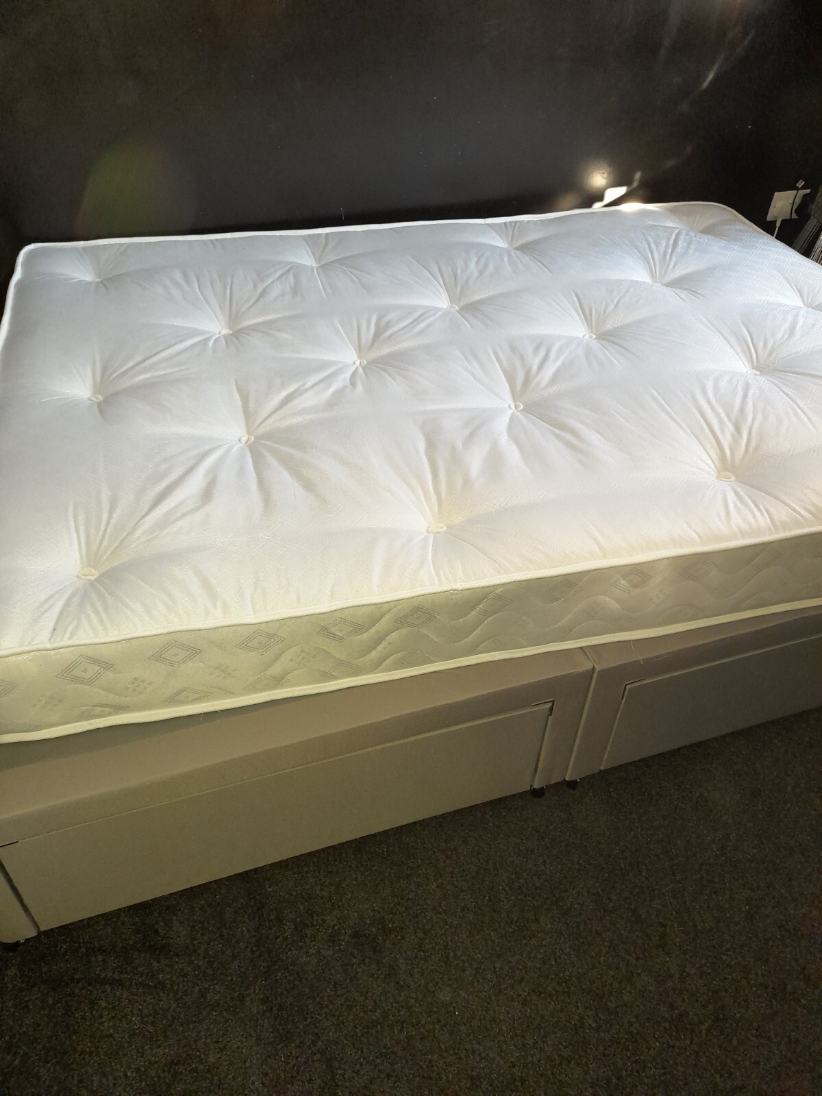 double divan bed with mattress and headboard eBay