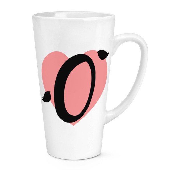 O Herz Alphabet 483Ml Groß Latte Becher Tasse - Valentinstag Freundin-image
