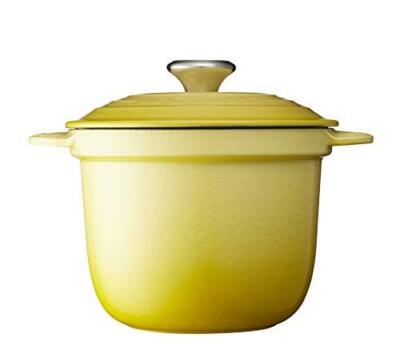 Vintage RARE Le Creuset Cocotte Rondo 18cm Kiwi Green Enamel Pot Cast