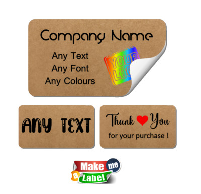 kraft stickers custom