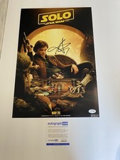 Alden Ehrenreich ‘Solo Star Wars’ Signed Autographed 12x18 Photo Han Solo ACOA
