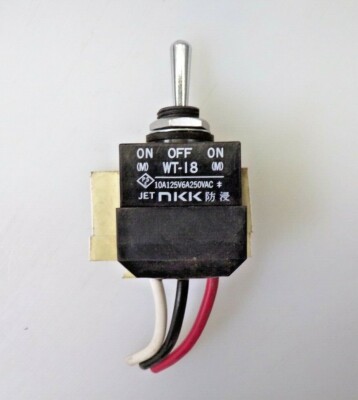 NKK TOGGLE SWITCH SPDT PANEL MOUNT 