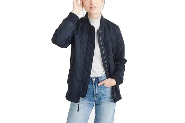 M and s deals womens navy jackets