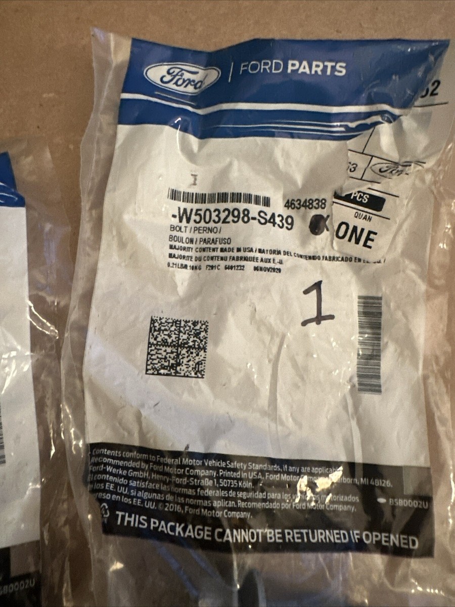 tommie　杯 Genuine Ford Water Pump Assembly Bolt -W503298-S439 | eBay