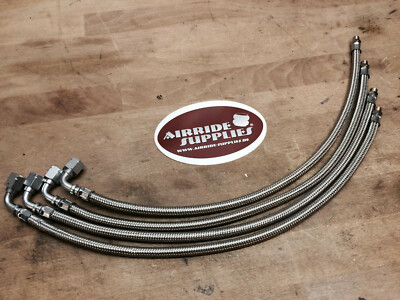 Airride Luftfahrwerk 1/8'' Stahlflexschlauch Monroe Hi-Jacker Shocks VW Käfer Typ