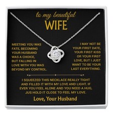 To My Wife Necklace, Christmas Gifts For Women, Anniversary Gift For Wife