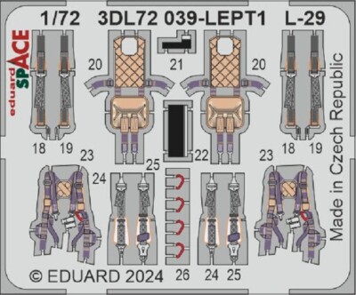 MW22 EDUARD 3DL72039 L-29 SPACE 1/72  3D DECAL for AMK / EDUARD