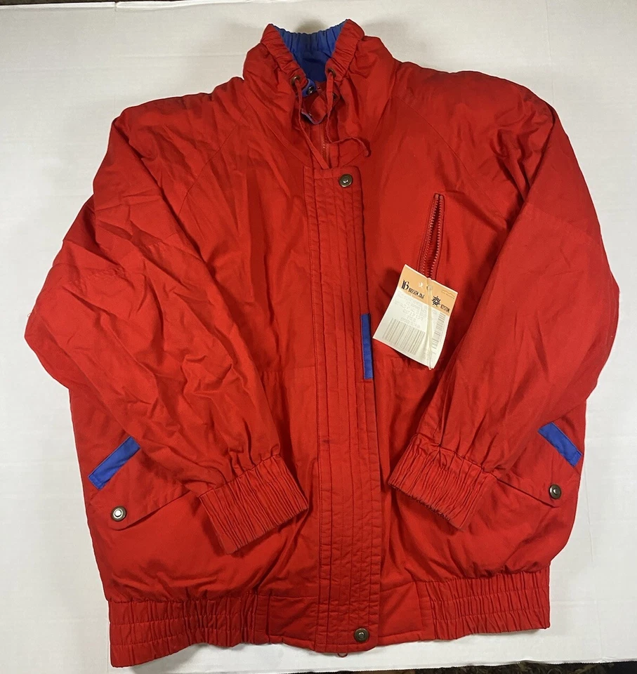Chaqueta Antiniebla Londres Años 80 De Colección Grande Retro Radwood Disco Puffer Cremallera Esquí Nieve Nueva Con Etiquetas Foto 3 de 4