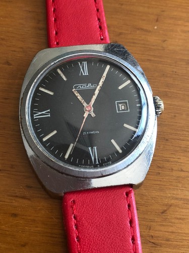Elegant Orologio Vintage carica manuale Slava cassa oversize circa 37mm |  eBay